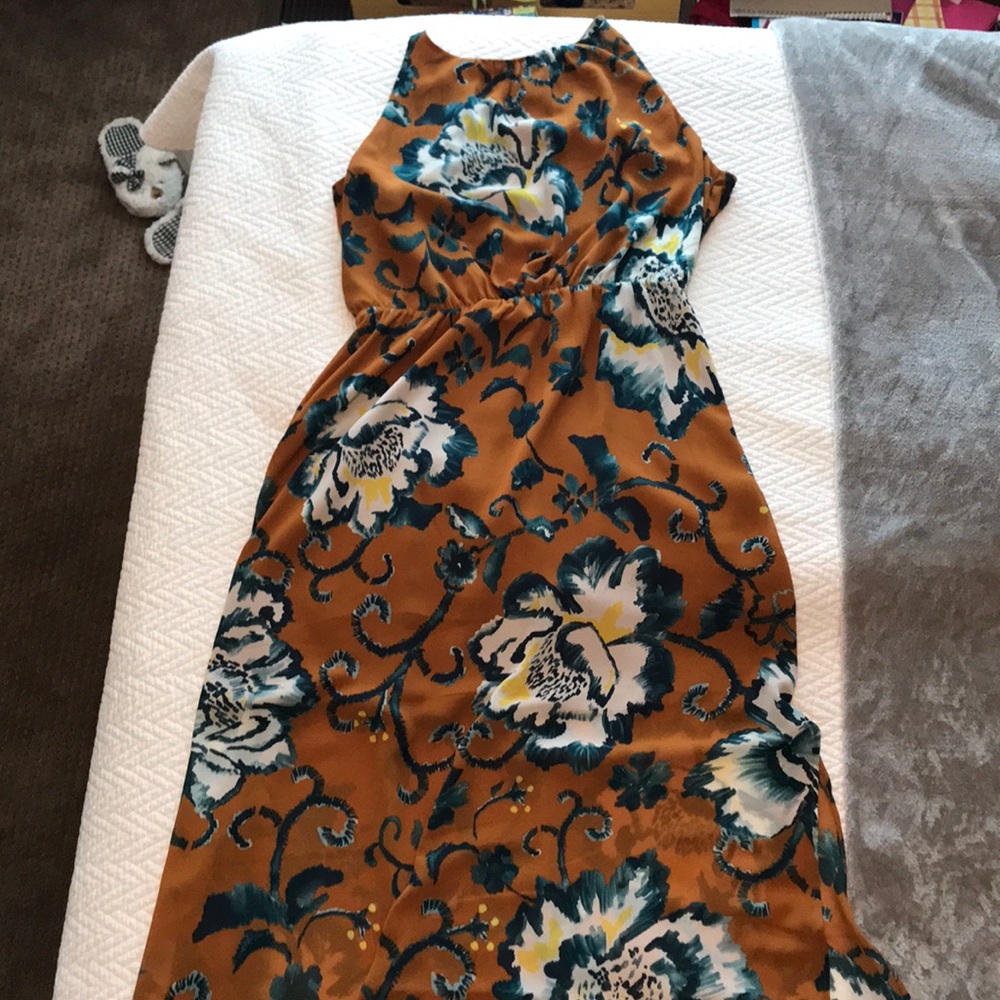 H&M slit back maxi dress